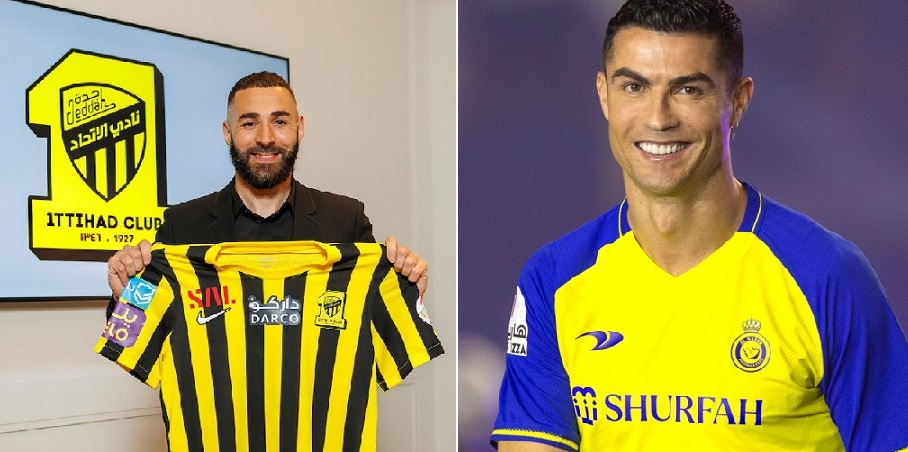 CRISTIANO RONALDO E Karim Benzema scelgono entrambi di giocare per l'alleanza saudita
